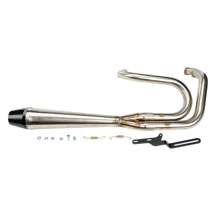 Brushed Stainless / Black End Cap