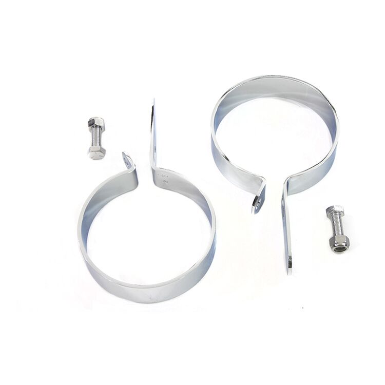 V-Twin Mfg. 3-1/2" Muffler Body And End Hanger Clamp Set