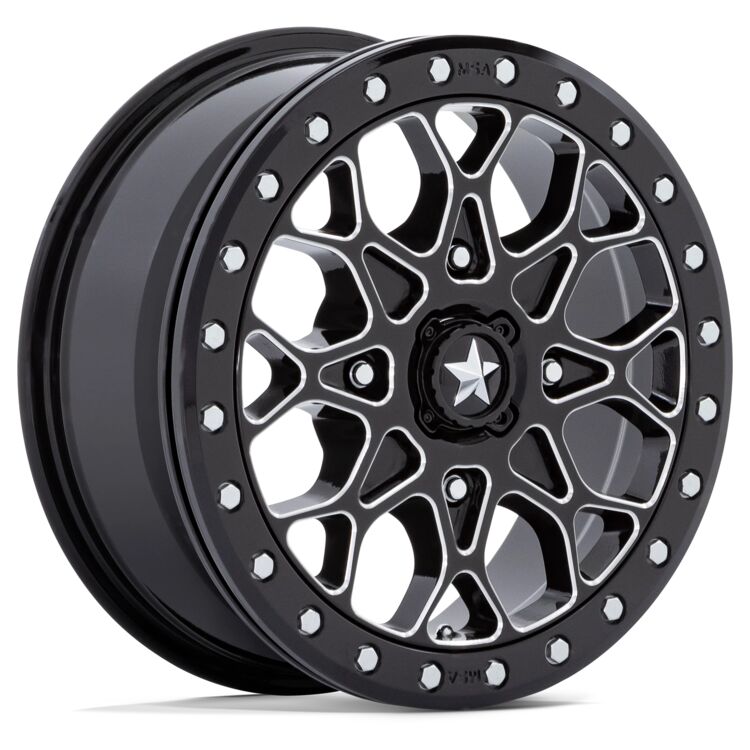 Gloss Black Milled w/Gloss Black Ring