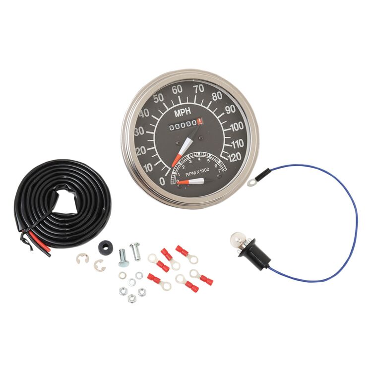 Drag Specialties 1:1 Speedometer For Harley FL / FX 1966-1983