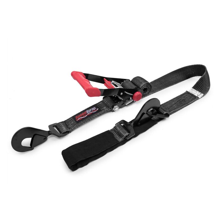 SpeedStrap Ratchet Tie Down w/ Twisted Snap Hooks & Axle Strap Combo