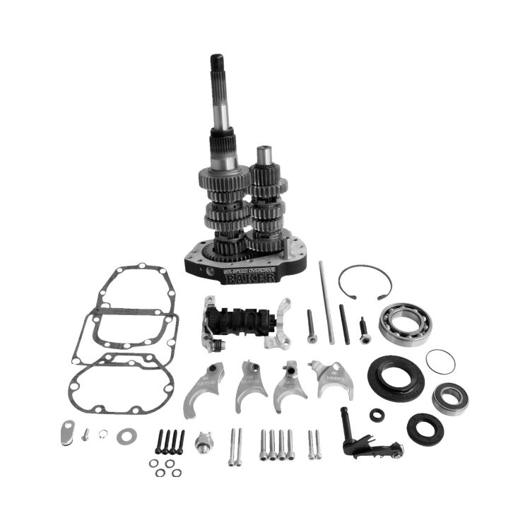 Baker Drivetrain 6 Speed Overdrive Gear Set For Harley Dyna / Softail 1998-1999