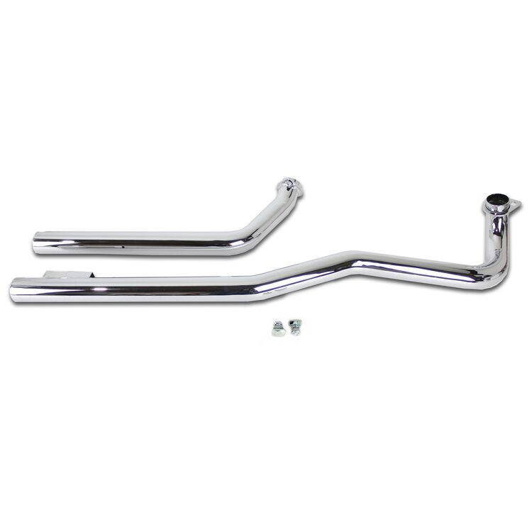 V-Twin Mfg. Shovelhead Exhaust Straight Pipe Set For Harley Shovelhead 1966-1984