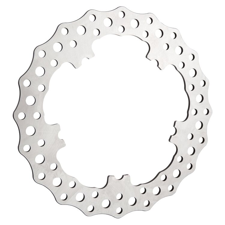 Arlen Ness 11.8" Jagged Spoke Mount Front Rotor For Harley Dyna 2006-2017