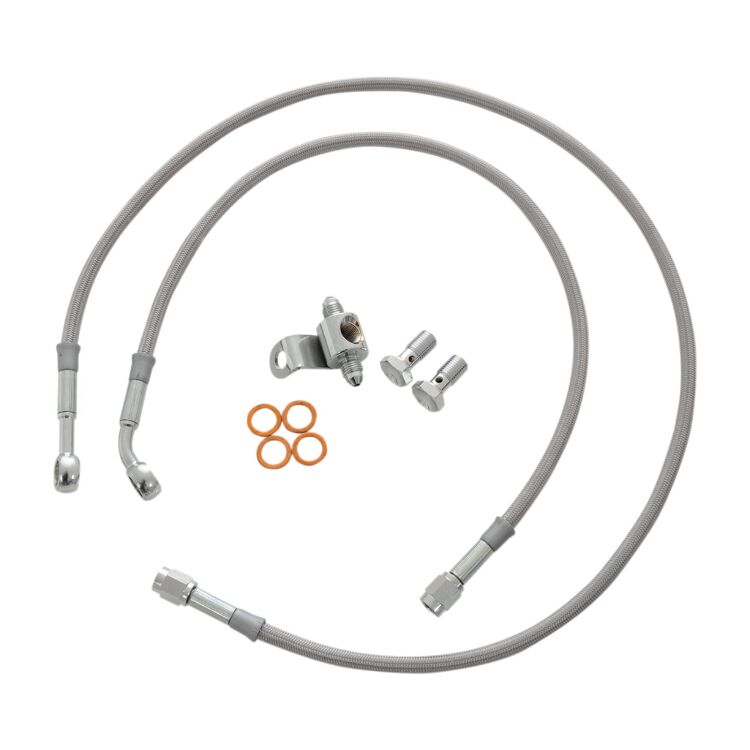 Goodridge OEM-Style DOT Rear Brake Line Kit For Harley Softail 1987-1999