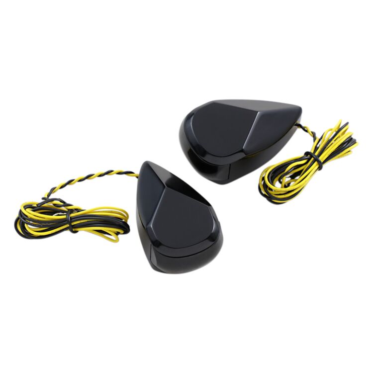 Alloy Art Teardrop LED Marker Lights For Harley Touring 1999-2024