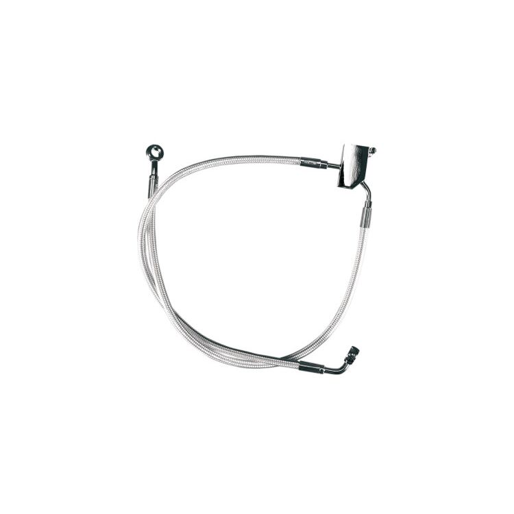 Magnum Braided Dot Rear Brake Line For Harley FX Softail 1987-1999