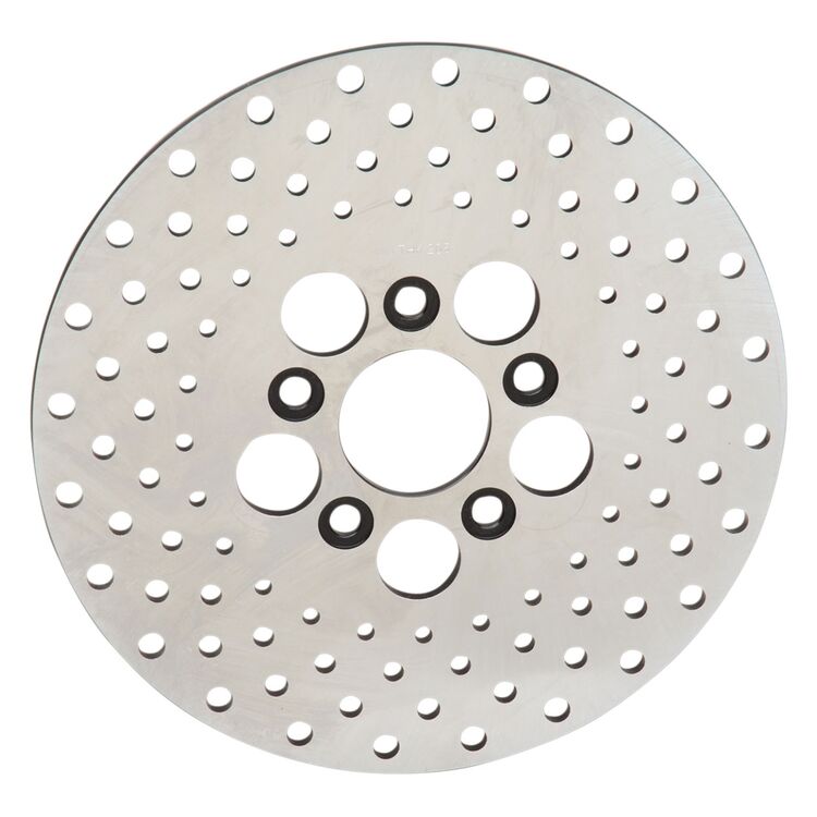 Drag Specialties Drilled Stainless Steel Front Brake Rotor For Harley