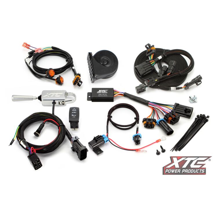 XTC Power Products Self-Canceling Turn Signal Kit w/Billet Lever Kawasaki KRX 1000 2020-2025