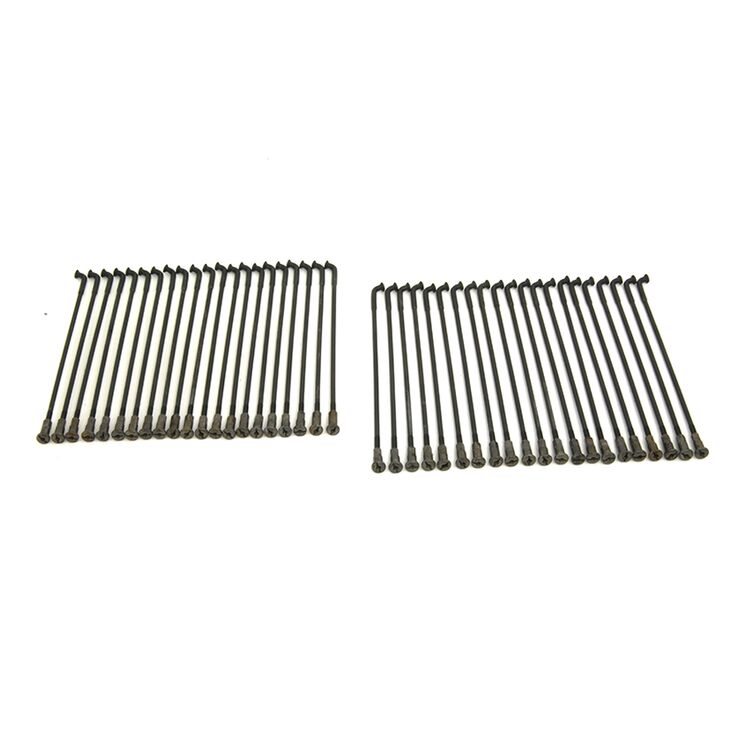 V-Twin Mfg. Parkerized 18" Spoke Set For Harley 1936-1965