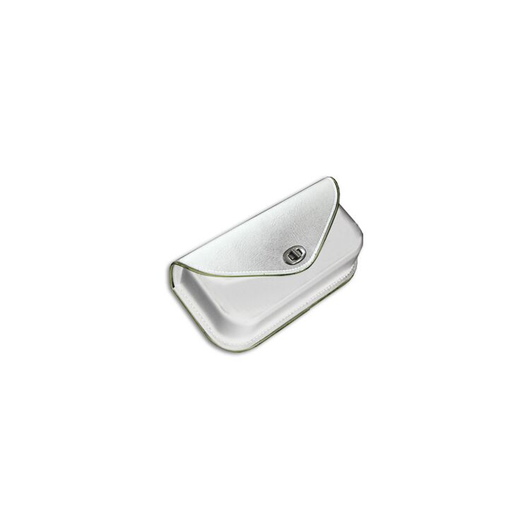 V-Twin Mfg. White Windshield Pouch For Harley FL