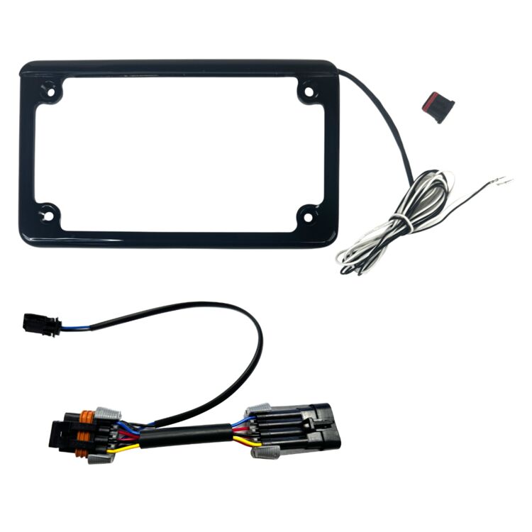 Custom Dynamics License Plate Frame With Tag Light Polaris RZR 2015-2024