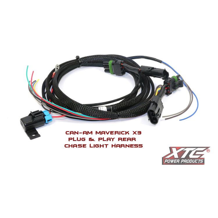 XTC Power Products Rear Chase Light Bar Wiring Harness Can-Am Maverick X3 / Maverick R 2017-2025