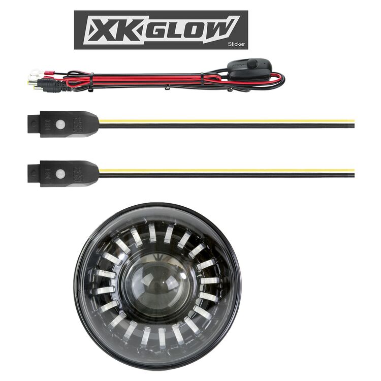 XKGLOW 7" LED RGB Headlight For Harley 1994-2025