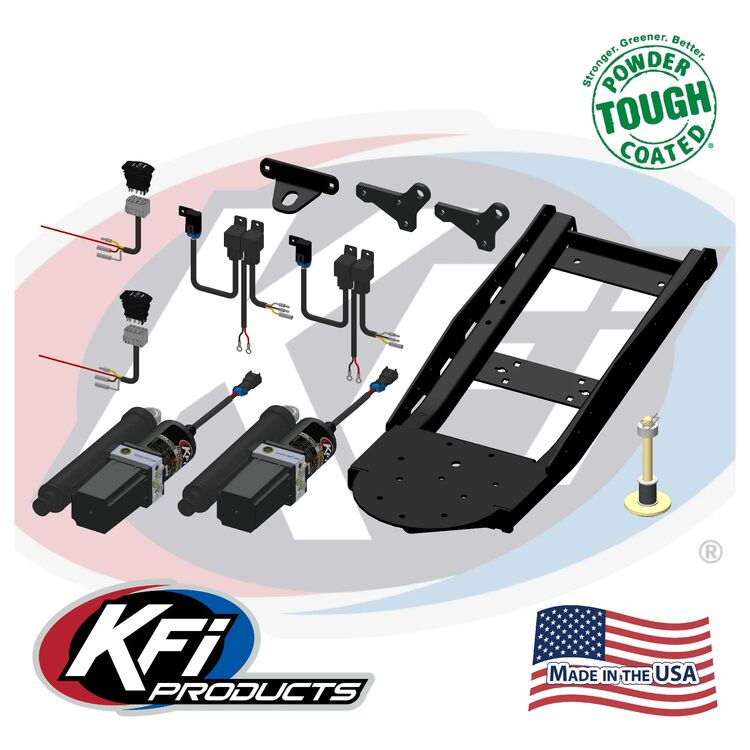 KFI Pro-V Plow System Actuator Push Tube Kit w/ Dash Rocker Switches