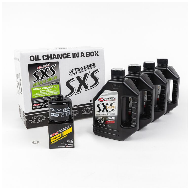 Maxima SxS Full Synthetic Quick Change Oil Kit Kawasaki Teryx / KRX 2012-2025