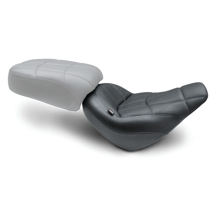 Mustang Standard Touring Cube Stitch Solo Seat For Harley Softail Street Bob 2018-2026