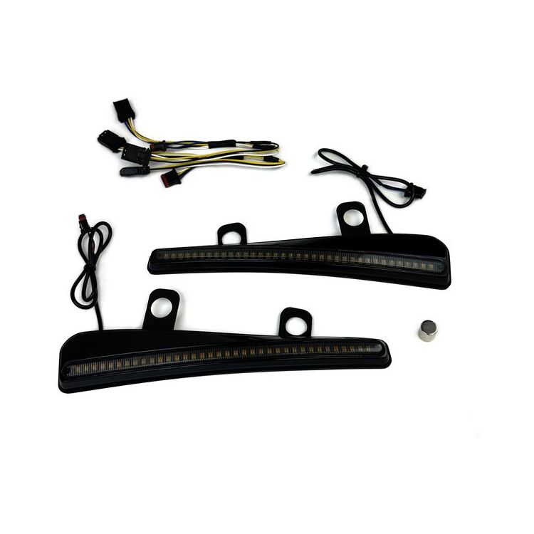 Custom Dynamics Side Facing LED Windshield Trim With Turn Signals For Harley FLTRX/S 2023-2026