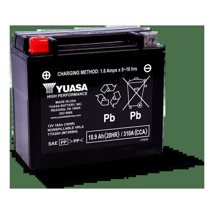 Yuasa YTX20H Factory Activated AGM Battery For Harley