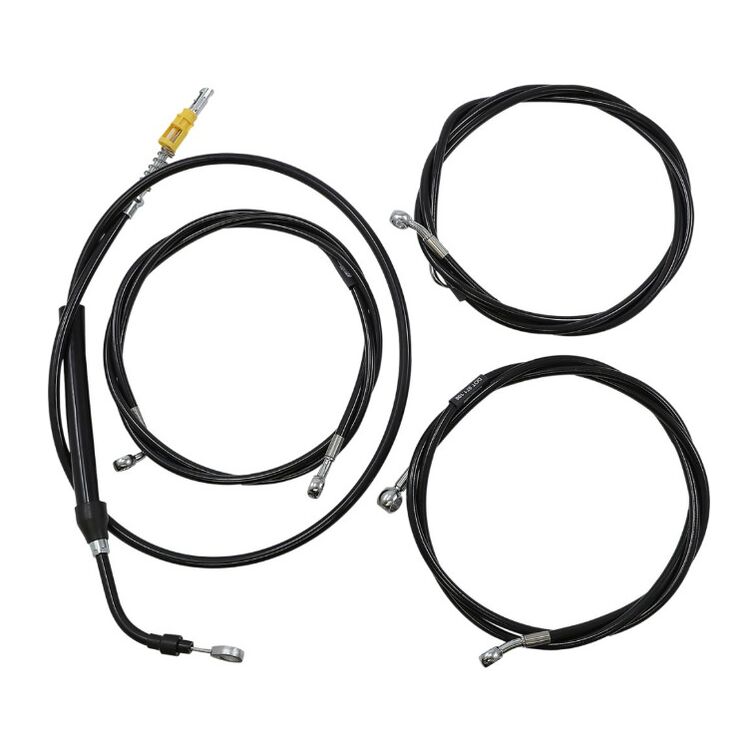 LA Choppers Handlebar Cable Brake Line And Wire Kit For Road Glide / Road King w/ ABS 2021-2025 15"-1... [Open Box]