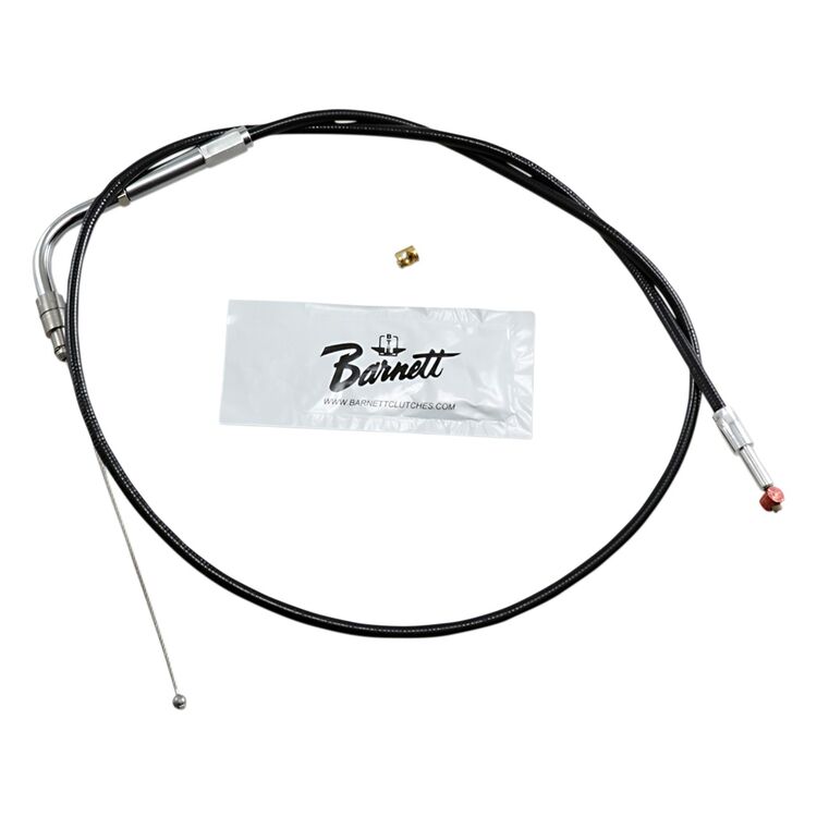 Barnett Black Vinyl Throttle Cable For Harley Softail 2001-2015 +6" [Open Box]