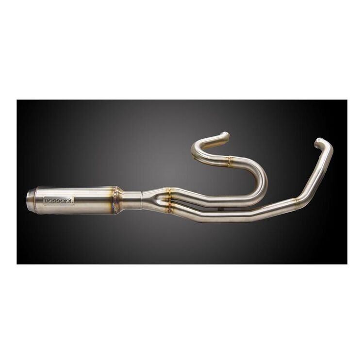 Bassani Race Only 2-Into-1 Exhaust With Super Bike Muffler For Harley Touring 2017-2025