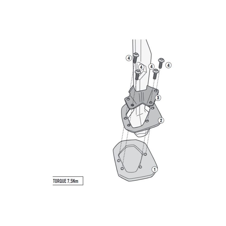 Givi ES5145 Sidestand Foot BMW F900GS 2024-2025