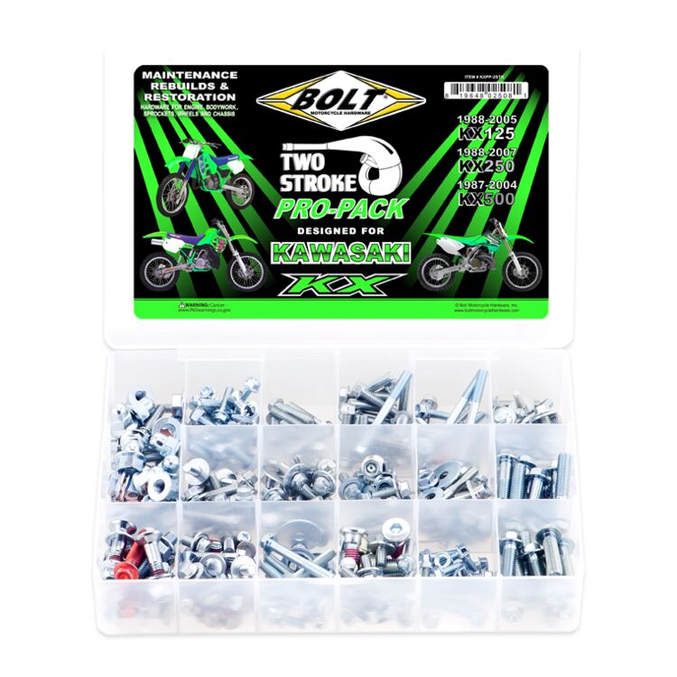 Bolt Hardware Pro Pack Kawasaki KX125 / KX250 / KX500 1998-2005
