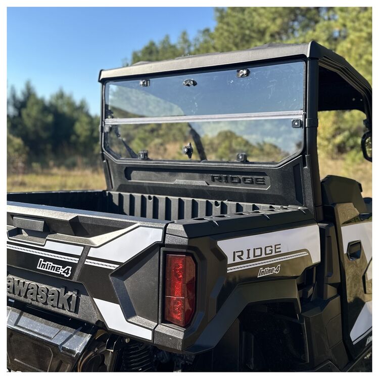Seizmik Folding Poly Rear Windshield Kawasaki Ridge 2024-2025