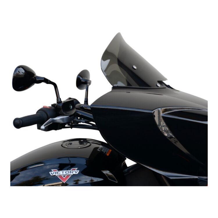 Wind Vest Gun Smoke Windshield For Victory Cross Country / Magnum 2010-2017