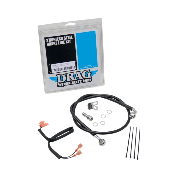 Drag Specialties Rear Brake Line Kit For Non-ABS Harley FX Softail 1989-1999