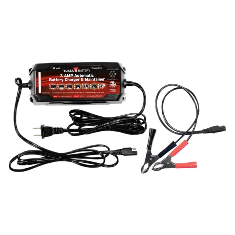 Yuasa 3.0 Amp Automatic Battery Charger & Maintainer