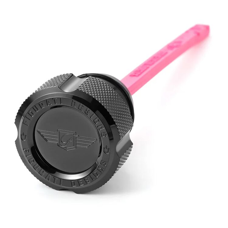 Figurati Designs Stainless Steel Knurled Magnetic Oil Dipstick For Harley Touring 1999-2006