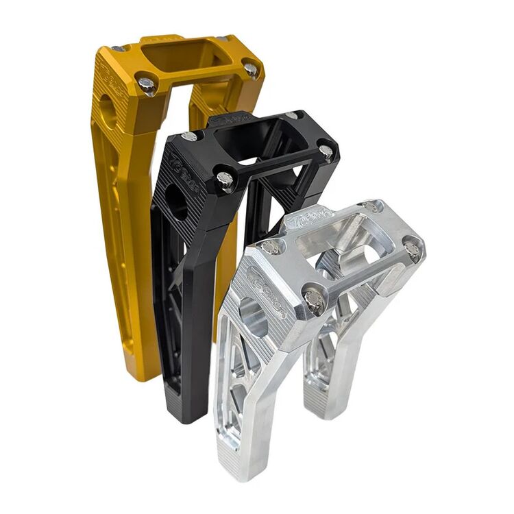 TC Bros Pro Series Pullback Truss Digital Gauge Risers For Harley