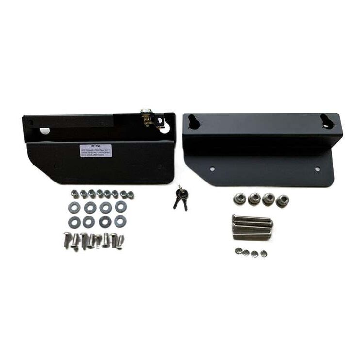 Leatherworks Quick Mounts Saddlebag Mounting System For Harley Dyna 1996-2005 With Detachable Backres... [Open Box]