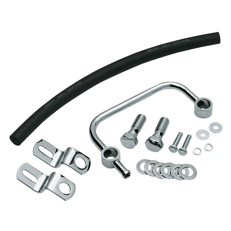 J&P Cycles Crankcase Breather Kit For Harley Sportster 1991-2020 Chrome [Open Box]