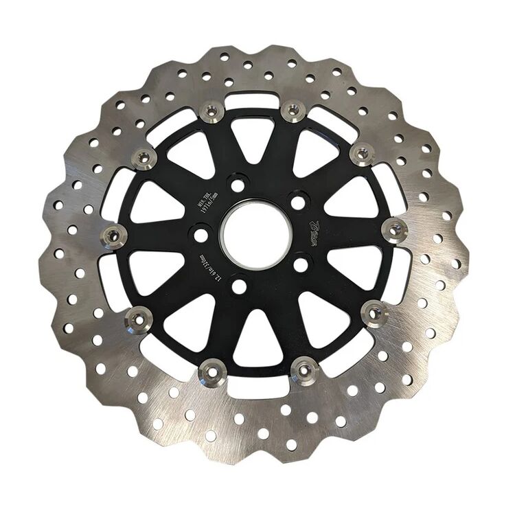 TC Bros 12.6" Oversized Profile Rear Floating Brake Rotor For Harley 1984-2026