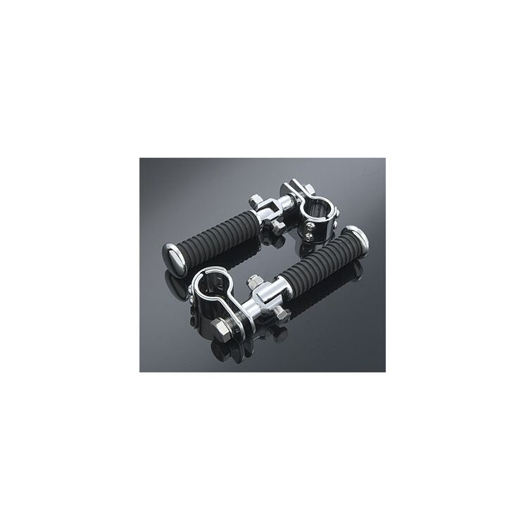 J&P Cycles Rubber Footpeg Set With Clamp-On Mount 1" [Open Box]