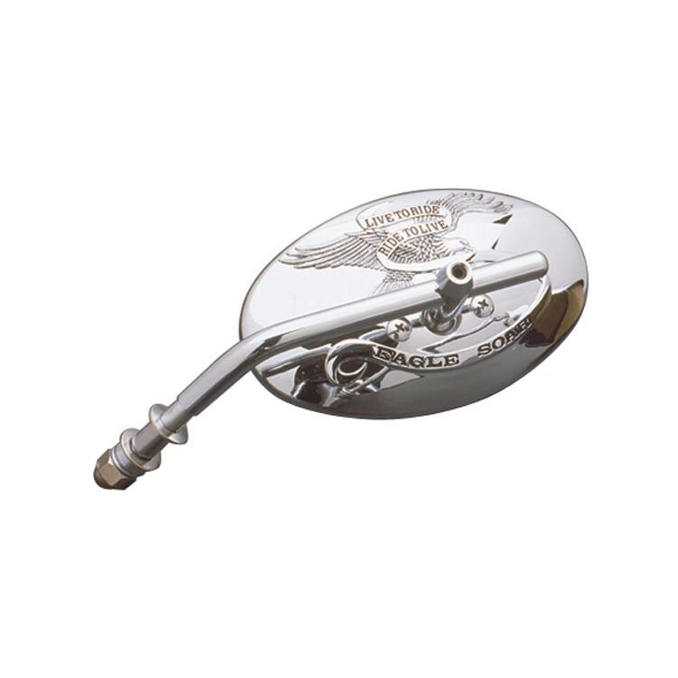 J&P Cycles Live to Ride Cateye Short Stem Mirror [Open Box]