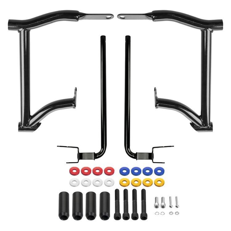 HogWorkz Double Barrel Performance Saddlebag Guards For Harley Touring 2014-2025