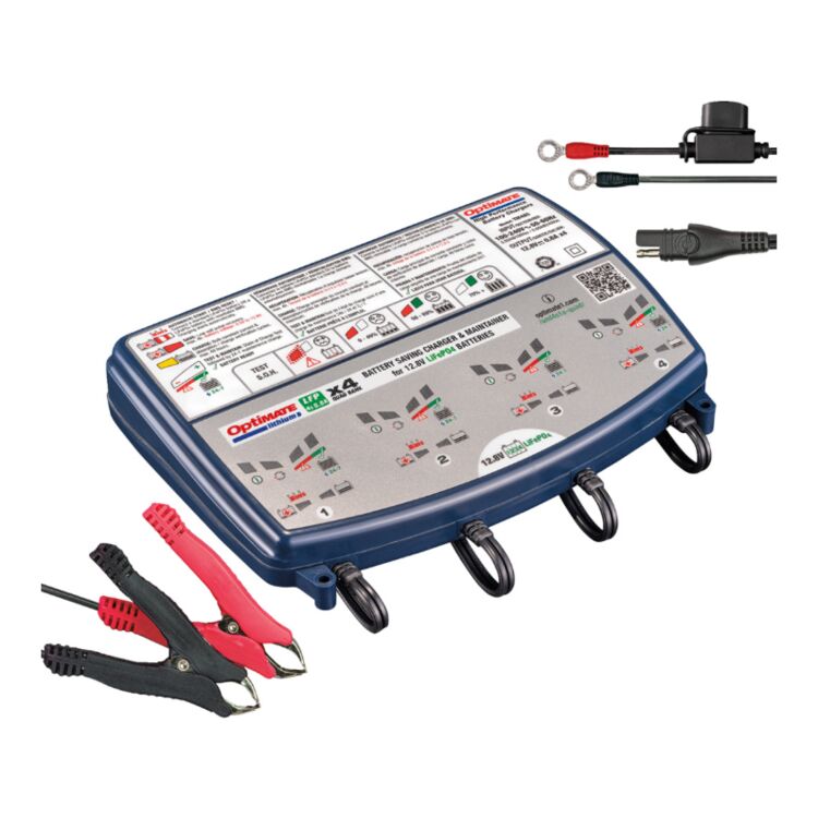 TecMate OptiMate Lithium 4s 0.8A Quad Bank Battery Charger