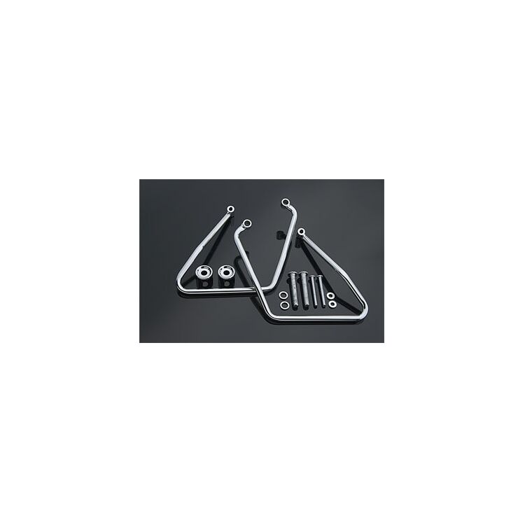 J&P Cycles Saddlebag Support Brackets For Harley Sportster 2004-2019 Chrome [Open Box]