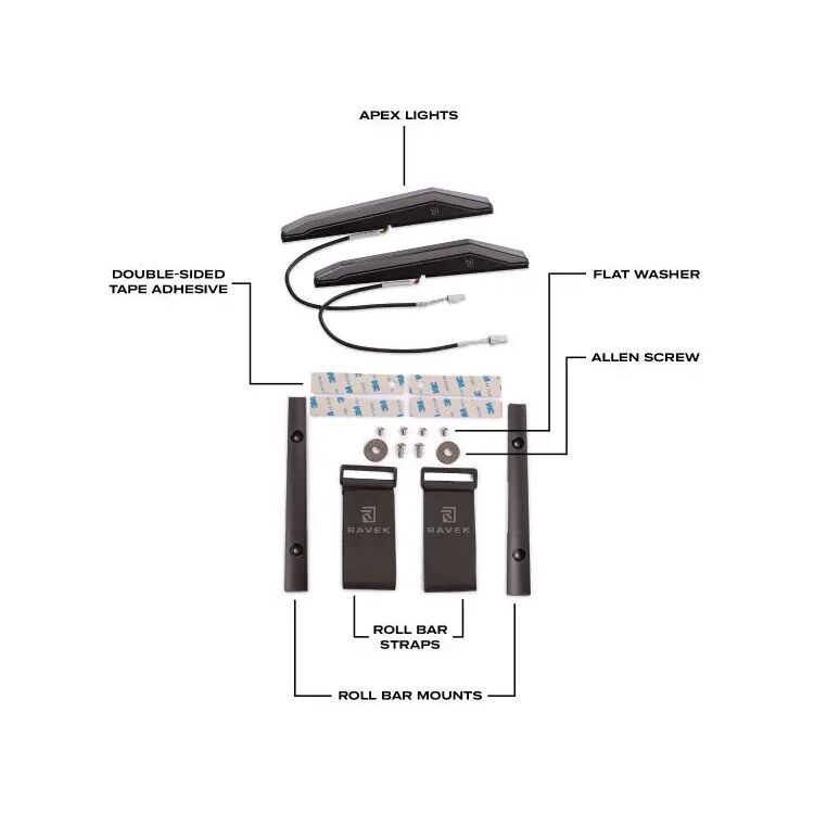 Ravek Plug & Play Apex Running Lights Kawasaki Teryx KRX 2021-2025