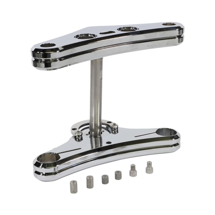 Accutronix 41mm Raked Triple Tree For Harley Softail 1984-2010