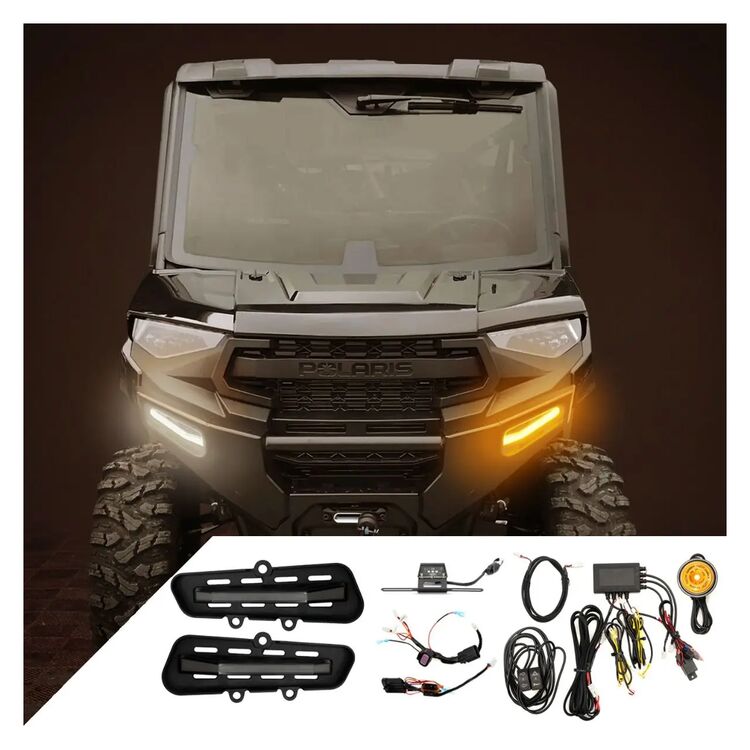 Ravek Gen-2 Auto-Cancel Turn Signal Kit w/White Running Lights Polaris Ranger XP 1000 2025-2025