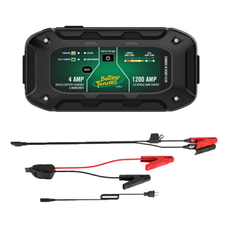 Battery Tender Charge N Start 4120 4 Amp Battery Charger / 1200 Amp Jump Starter
