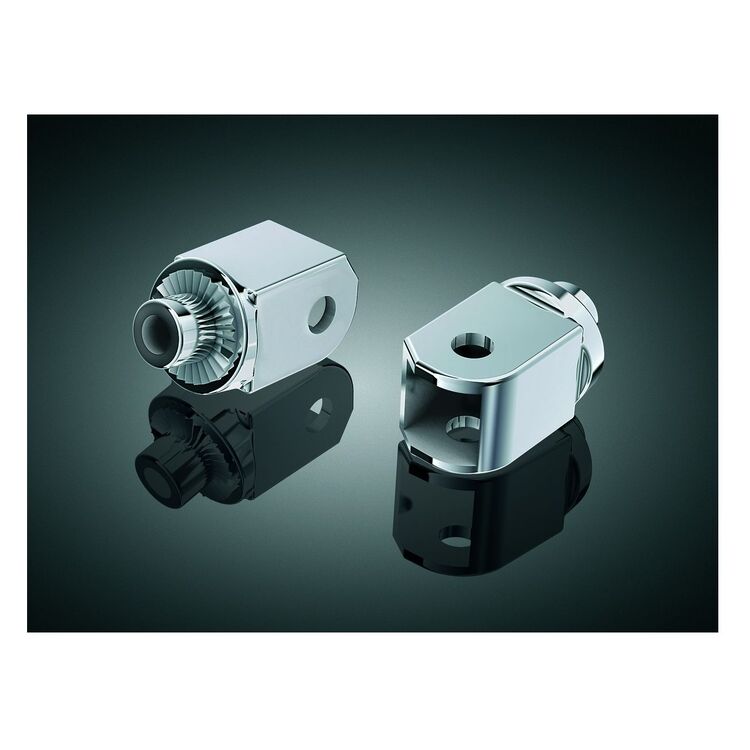 Kuryakyn Front Splined Foot Peg Adapters Honda 1996-2022 Black [Demo - Good]