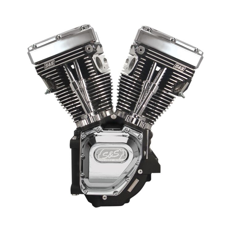 S&S Cycle T124 Long Block Engine With Easy Start Camshafts For Harley 1999-2006