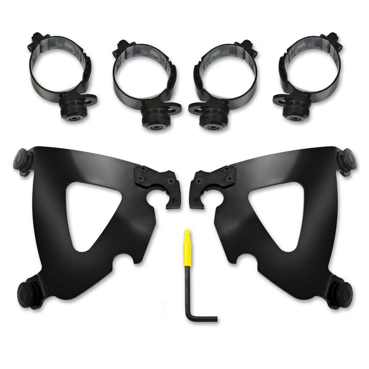 Memphis Shades Road Warrior Trigger Lock Mount Kit For Harley FLSB / FXLRS 2018-2026 Black [Open Box]