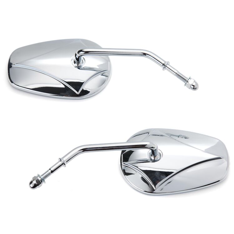 Milwaukee Twins Rectangle Round Stem Mirror Set